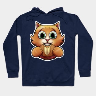 SNAX Kitten eating sandwich Hoodie